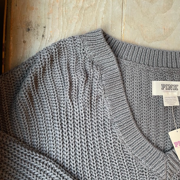 NWT Pink Victoria’s Secret v-neck sweater | size small - Picture 4 of 5